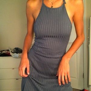 Blue ribbed forever 21 dress 🦋